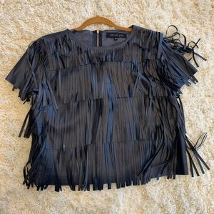 English rose. Fringe top.